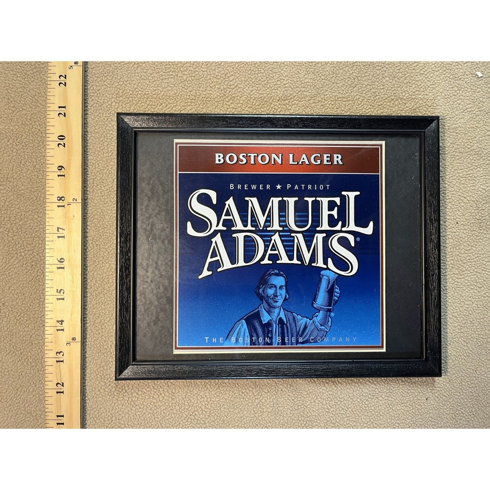 Samuel Adams Boston Lager Framed Beer Advertisement Art Print - Picture 2 of 3